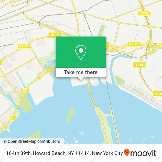 Mapa de 164th 89th, Howard Beach, NY 11414