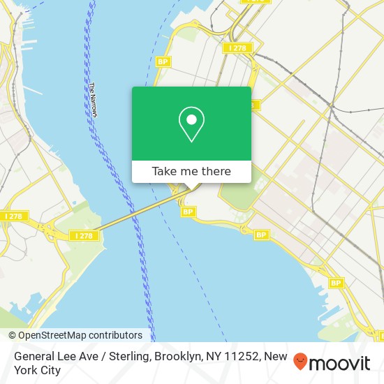 Mapa de General Lee Ave / Sterling, Brooklyn, NY 11252