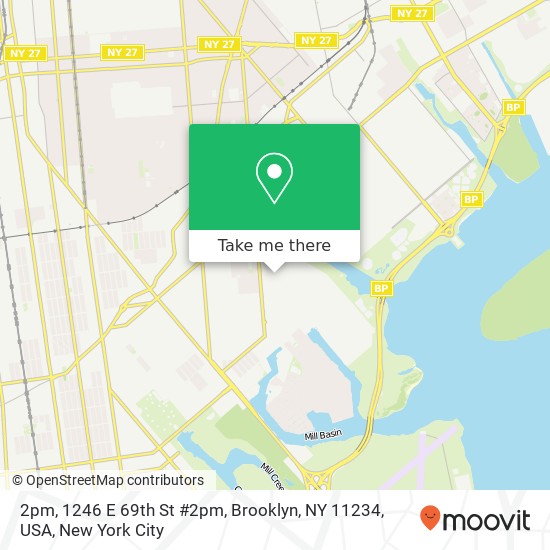 Mapa de 2pm, 1246 E 69th St #2pm, Brooklyn, NY 11234, USA