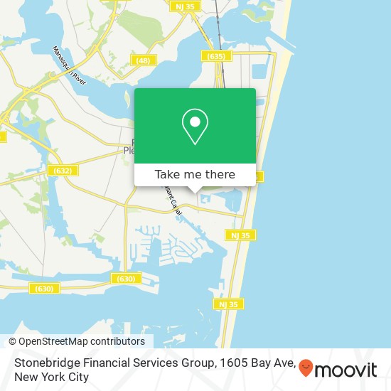 Mapa de Stonebridge Financial Services Group, 1605 Bay Ave