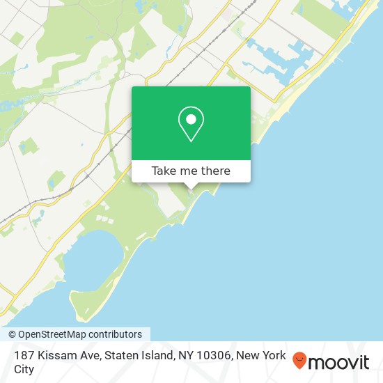 Mapa de 187 Kissam Ave, Staten Island, NY 10306