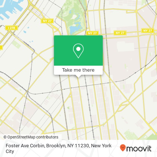 Mapa de Foster Ave Corbin, Brooklyn, NY 11230