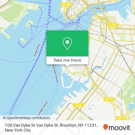 Mapa de 108,Van Dyke St Van Dyke St, Brooklyn, NY 11231