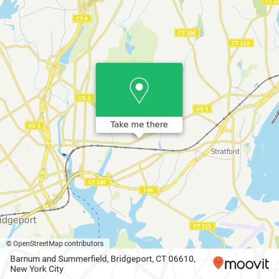Mapa de Barnum and Summerfield, Bridgeport, CT 06610