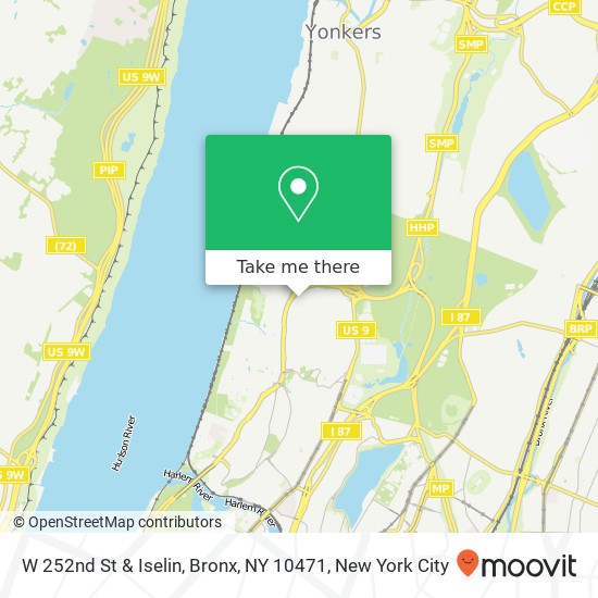 W 252nd St & Iselin, Bronx, NY 10471 map