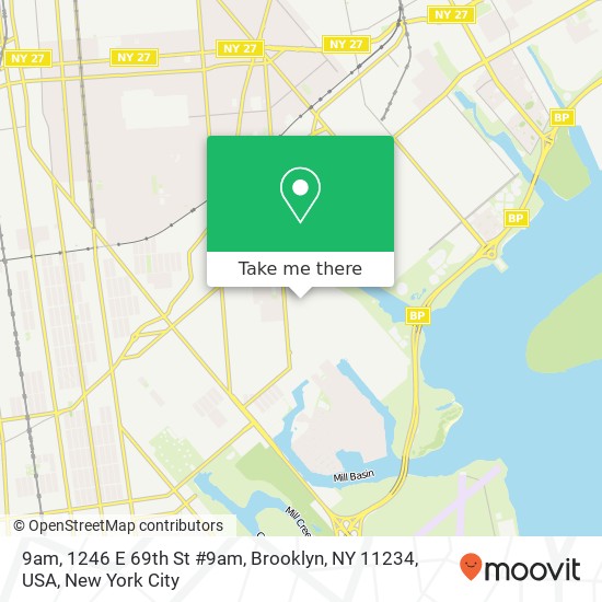 Mapa de 9am, 1246 E 69th St #9am, Brooklyn, NY 11234, USA