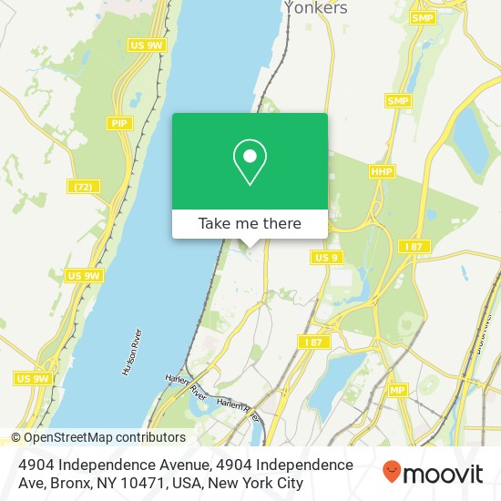 4904 Independence Avenue, 4904 Independence Ave, Bronx, NY 10471, USA map