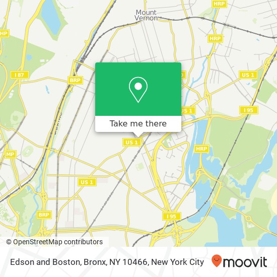 Edson and Boston, Bronx, NY 10466 map