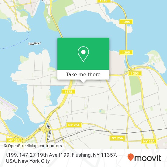 t199, 147-27 19th Ave t199, Flushing, NY 11357, USA map