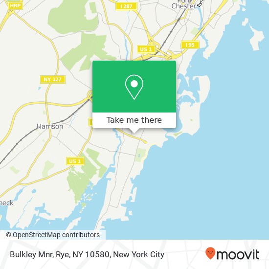 Mapa de Bulkley Mnr, Rye, NY 10580