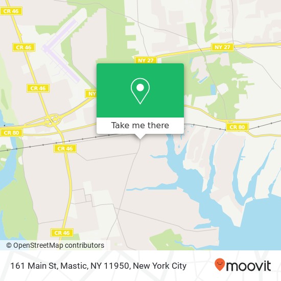 161 Main St, Mastic, NY 11950 map