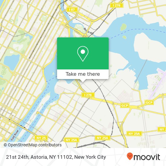 Mapa de 21st 24th, Astoria, NY 11102