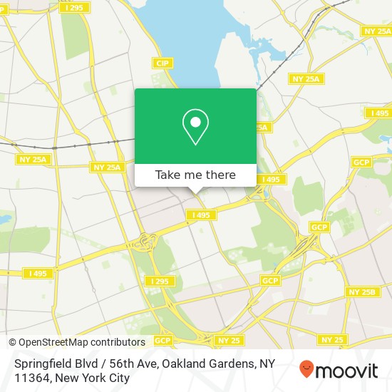 Springfield Blvd / 56th Ave, Oakland Gardens, NY 11364 map