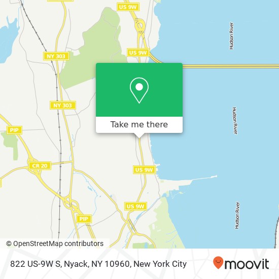 Mapa de 822 US-9W S, Nyack, NY 10960