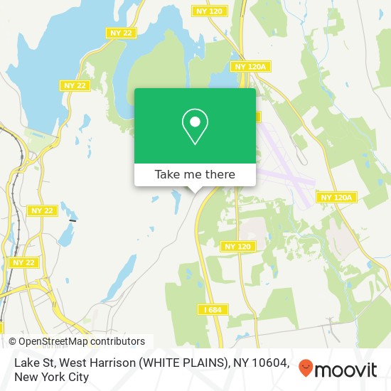 Mapa de Lake St, West Harrison (WHITE PLAINS), NY 10604