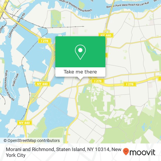 Morani and Richmond, Staten Island, NY 10314 map