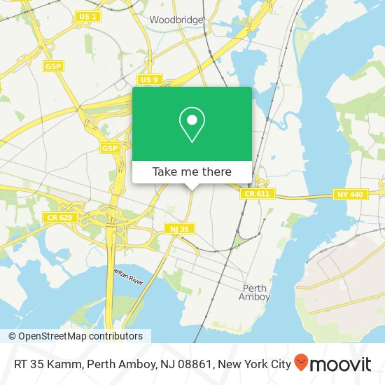 Mapa de RT 35 Kamm, Perth Amboy, NJ 08861