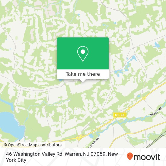 46 Washington Valley Rd, Warren, NJ 07059 map