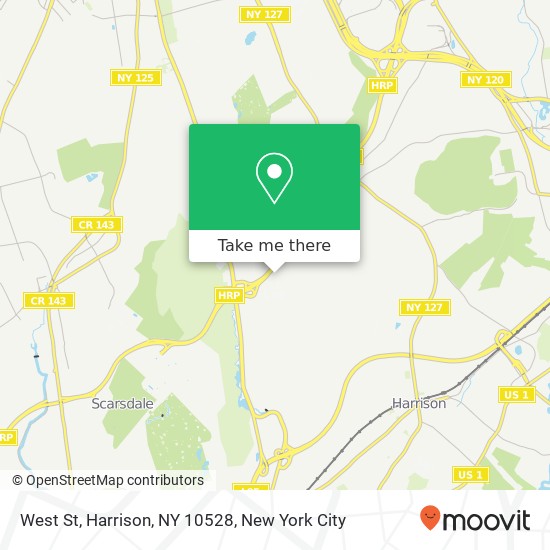 Mapa de West St, Harrison, NY 10528