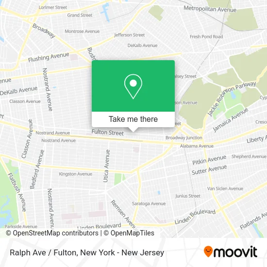 Ralph Ave / Fulton map
