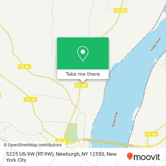 Mapa de 5225 US-9W (RT-9W), Newburgh, NY 12550