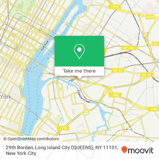29th Borden, Long Island City (QUEENS), NY 11101 map