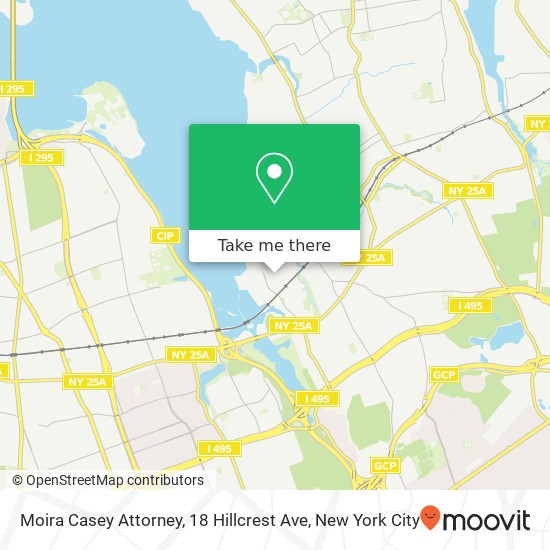 Moira Casey Attorney, 18 Hillcrest Ave map