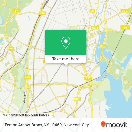 Mapa de Fenton Arnow, Bronx, NY 10469