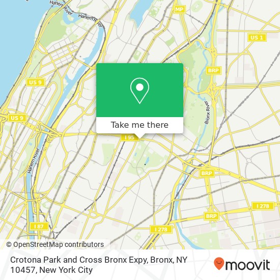 Mapa de Crotona Park and Cross Bronx Expy, Bronx, NY 10457