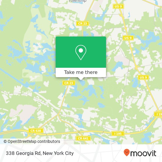 338 Georgia Rd, Freehold, NJ 07728 map