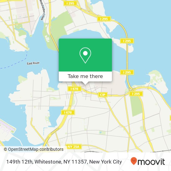 Mapa de 149th 12th, Whitestone, NY 11357