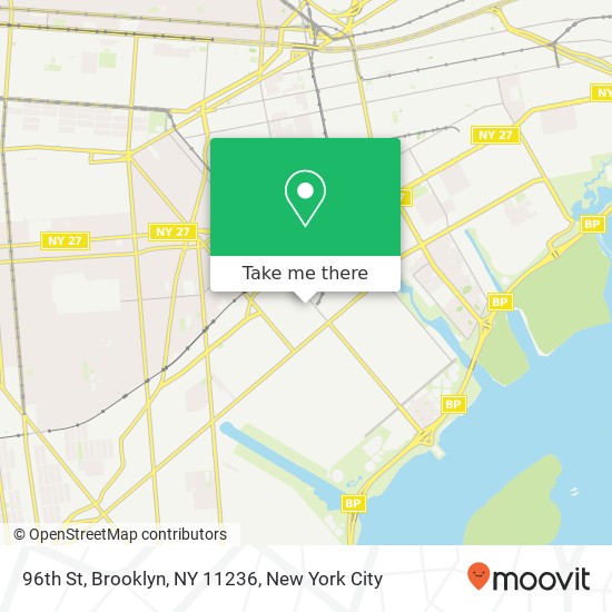 Mapa de 96th St, Brooklyn, NY 11236