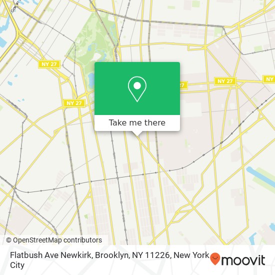 Mapa de Flatbush Ave Newkirk, Brooklyn, NY 11226