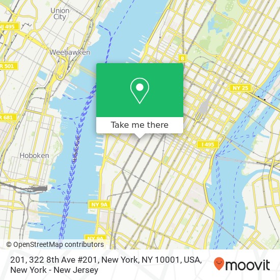 201, 322 8th Ave #201, New York, NY 10001, USA map