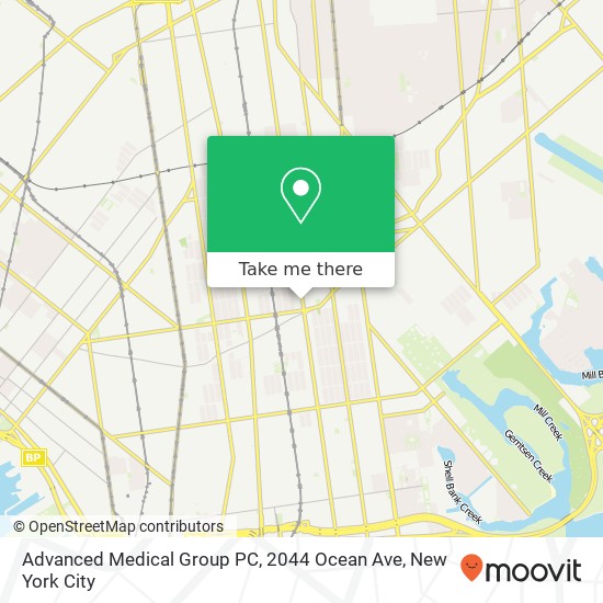 Advanced Medical Group PC, 2044 Ocean Ave map