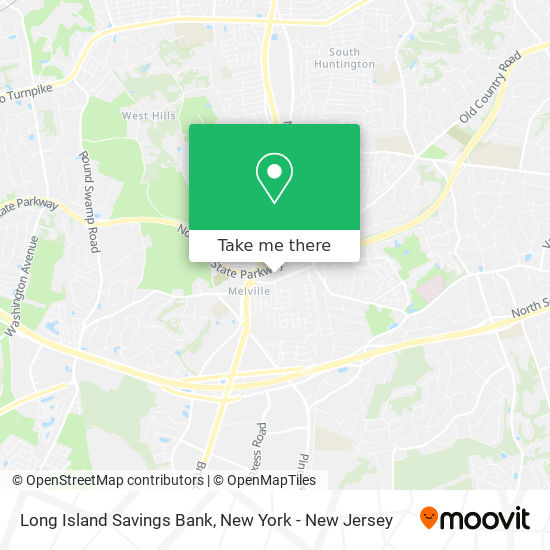 Mapa de Long Island Savings Bank