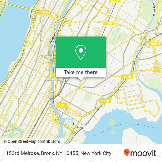 153rd Melrose, Bronx, NY 10455 map