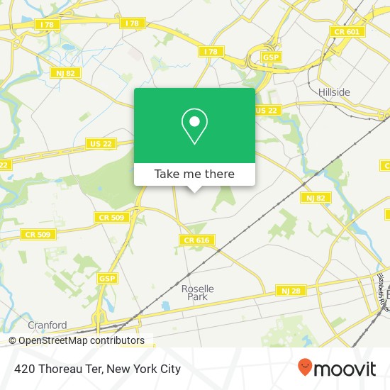 420 Thoreau Ter, Union, NJ 07083 map