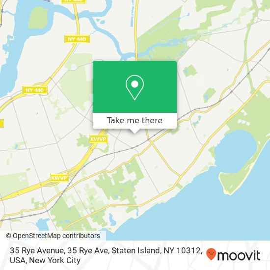 Mapa de 35 Rye Avenue, 35 Rye Ave, Staten Island, NY 10312, USA