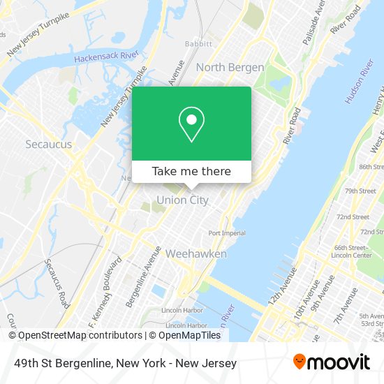 Mapa de 49th St Bergenline
