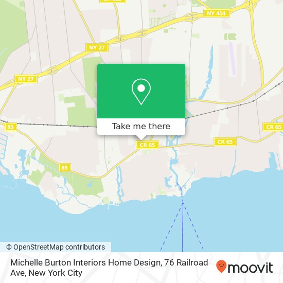 Mapa de Michelle Burton Interiors Home Design, 76 Railroad Ave