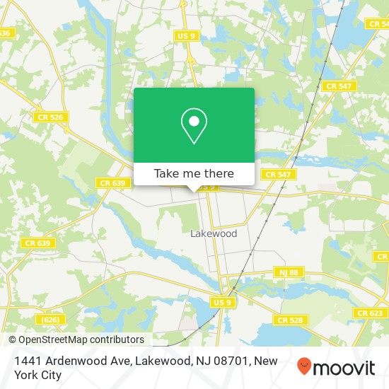 1441 Ardenwood Ave, Lakewood, NJ 08701 map
