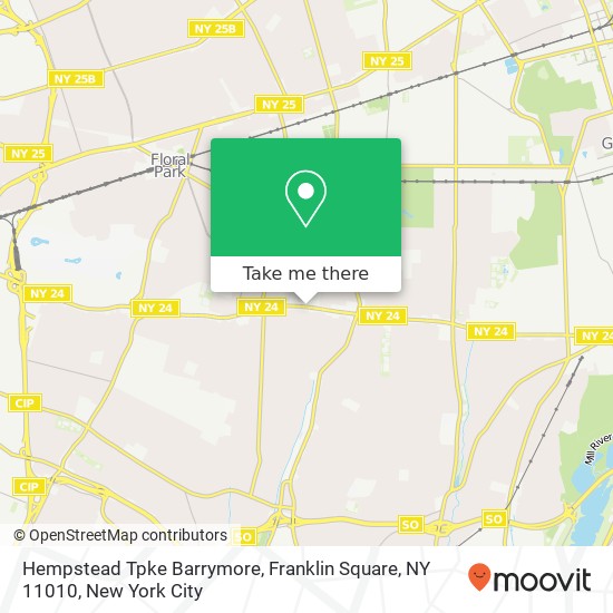 Mapa de Hempstead Tpke Barrymore, Franklin Square, NY 11010