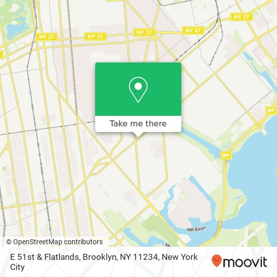 E 51st & Flatlands, Brooklyn, NY 11234 map