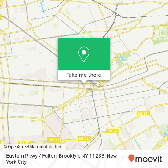 Mapa de Eastern Pkwy / Fulton, Brooklyn, NY 11233