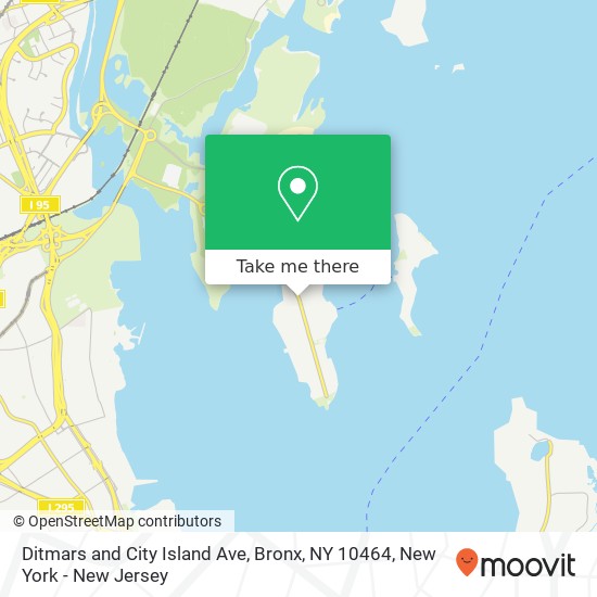 Mapa de Ditmars and City Island Ave, Bronx, NY 10464