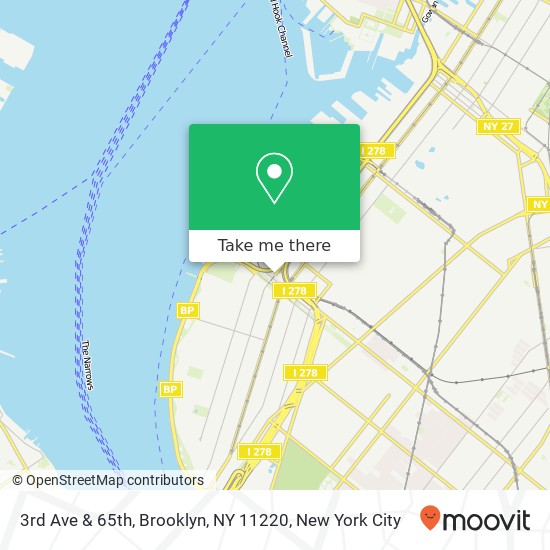 3rd Ave & 65th, Brooklyn, NY 11220 map