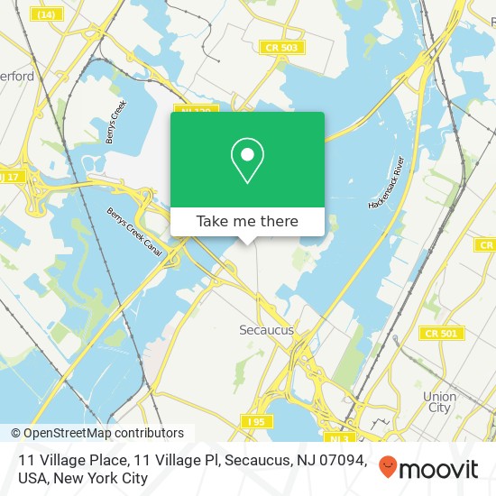 11 Village Place, 11 Village Pl, Secaucus, NJ 07094, USA map