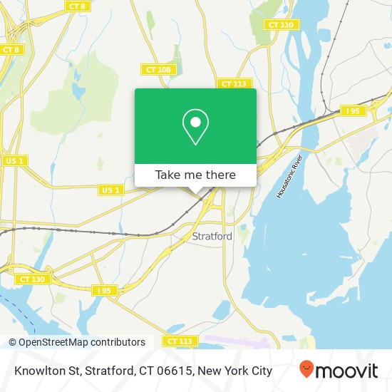 Mapa de Knowlton St, Stratford, CT 06615
