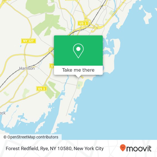 Mapa de Forest Redfield, Rye, NY 10580